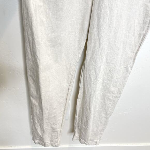 Outerknown S.E.A. Linen Suit Womens Small Ivory Utility Workwear Jumpsuit - Picture 6 of 10